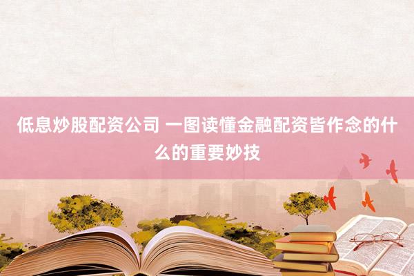低息炒股配资公司 一图读懂金融配资皆作念的什么的重要妙技