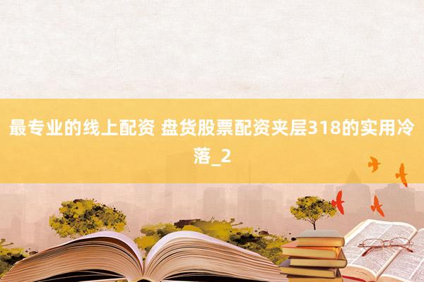 最专业的线上配资 盘货股票配资夹层318的实用冷落_2