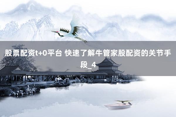 股票配资t+0平台 快速了解牛管家股配资的关节手段_4