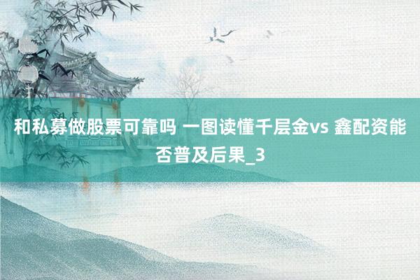 和私募做股票可靠吗 一图读懂千层金vs 鑫配资能否普及后果_3