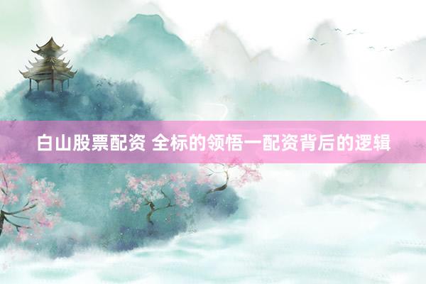 白山股票配资 全标的领悟一配资背后的逻辑