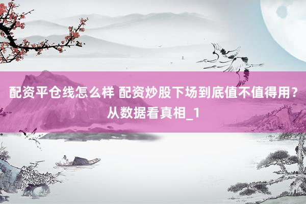 配资平仓线怎么样 配资炒股下场到底值不值得用？从数据看真相_1
